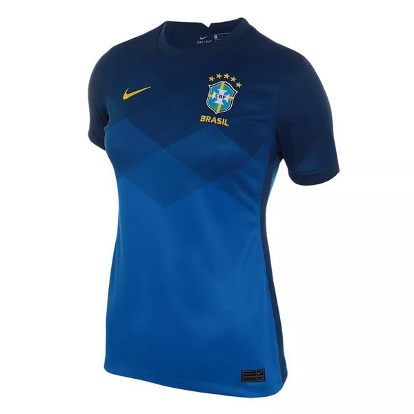 Camiseta Brasil 2ª Kit Mujer 2021 Azul